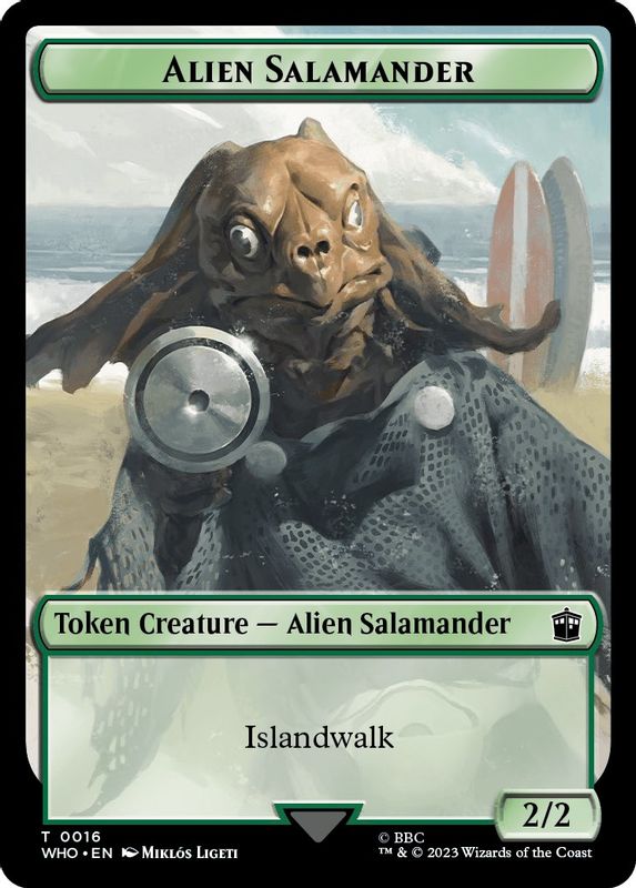 Alien Salamander // Alien Insect Double-Sided Token - 16 // 19 - Token