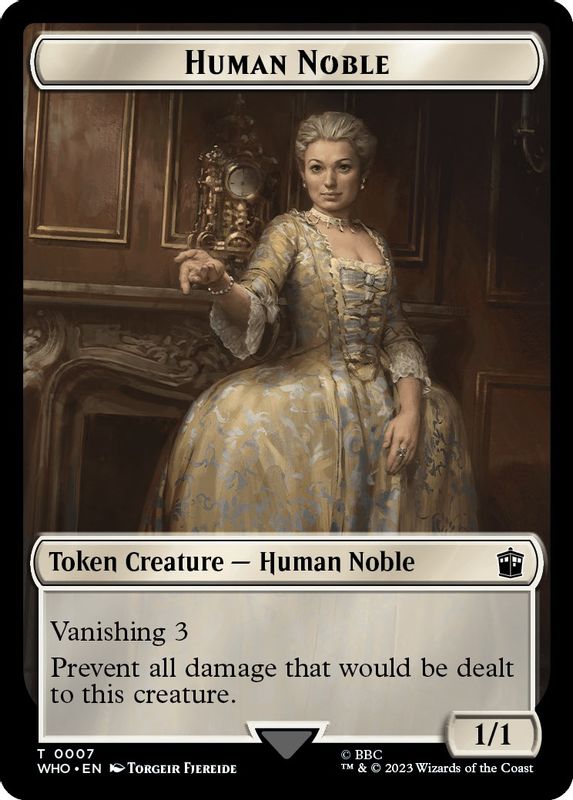 Human Noble // Clue (0022) Double-Sided Token - 7 // 22 - Token