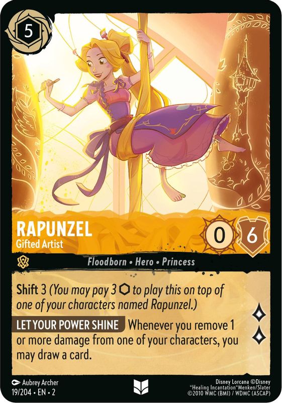 Rapunzel - Gifted Artist - 19/204 - Uncommon