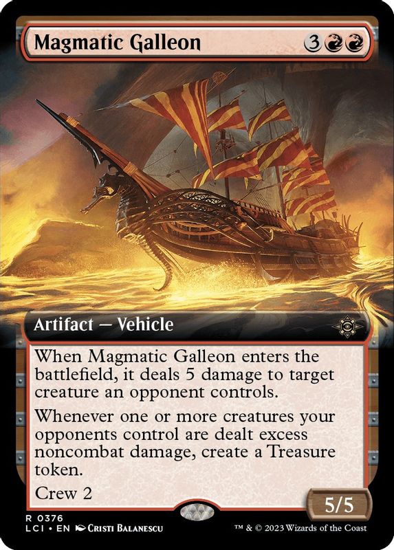 Magmatic Galleon (Extended Art) - 376 - Rare