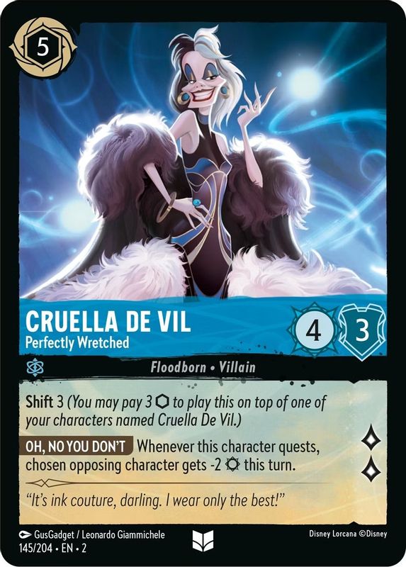 Cruella De Vil - Perfectly Wretched - 145/204 - Uncommon