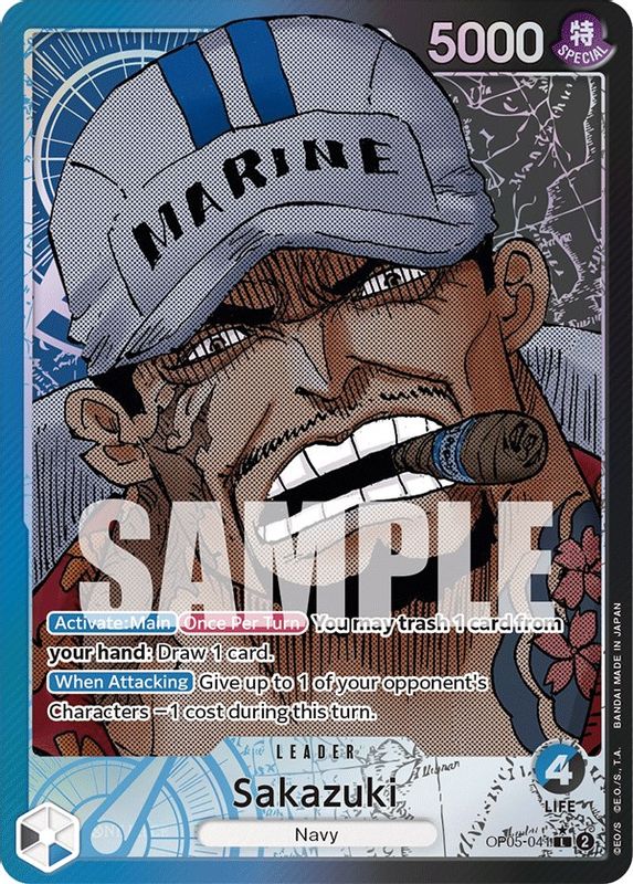 Sakazuki (Alternate Art) - OP05-041 - Leader