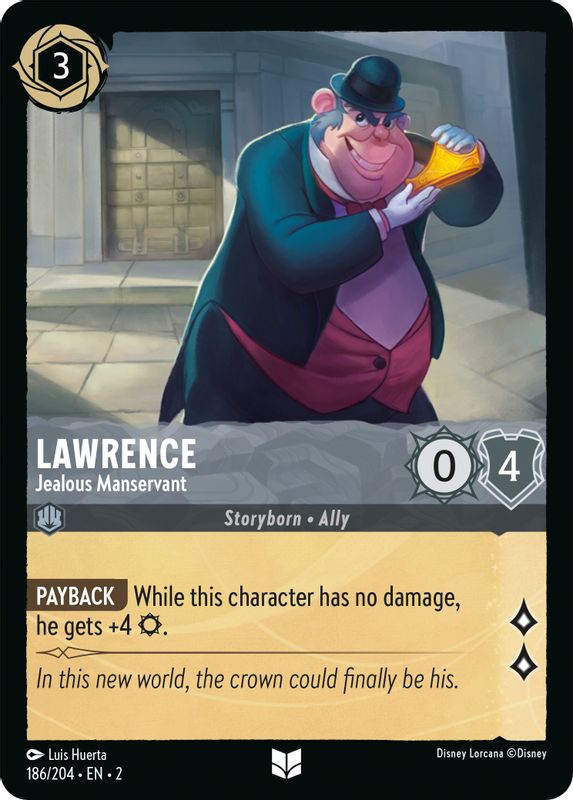 Lawrence - Jealous Manservant - 186/204 - Uncommon