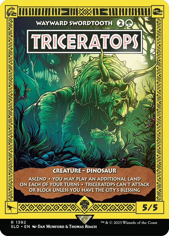 Triceratops - Wayward Swordtooth - 1392 - Rare