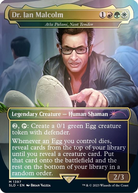 Dr. Ian Malcolm - Atla Palani, Nest Tender (Rainbow Foil) - 1397 - Mythic