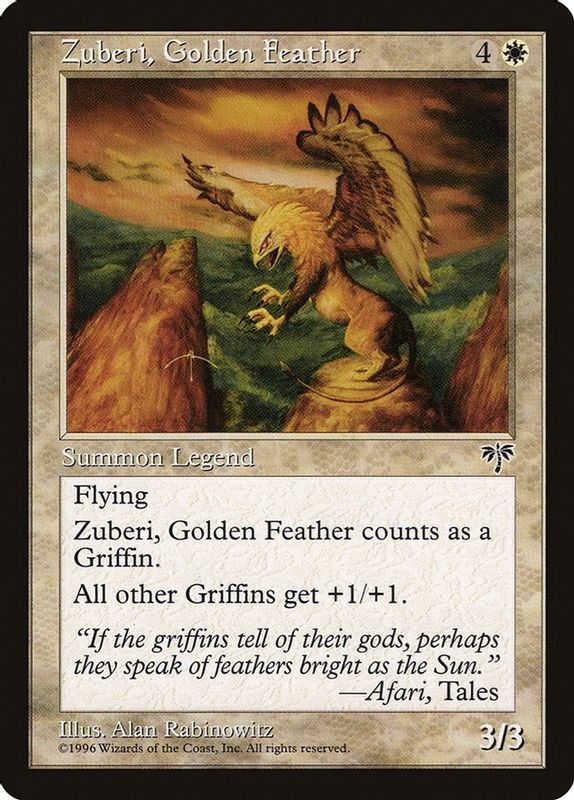 Zuberi, Golden Feather - Rare