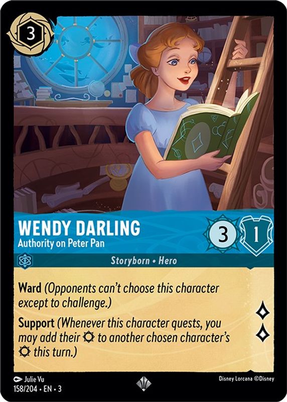 Wendy Darling - Authority on Peter Pan - 158/204 - Super Rare