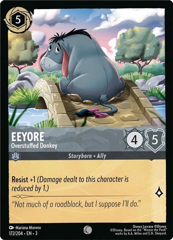 Eeyore - Overstuffed Donkey - 172/204 - Common