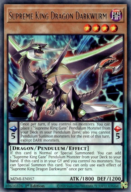 Supreme King Dragon Darkwurm - MZMI-EN057 - Rare