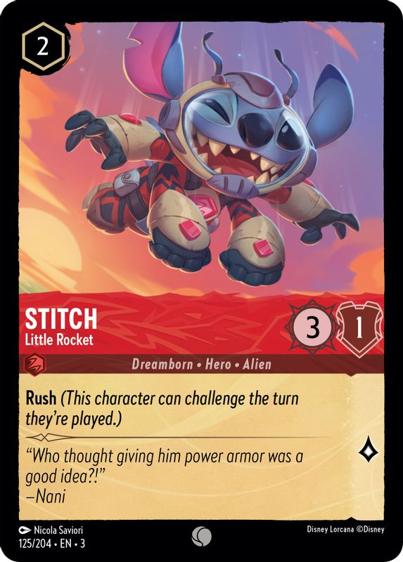 Stitch - Little Rocket - 125/204 - Common