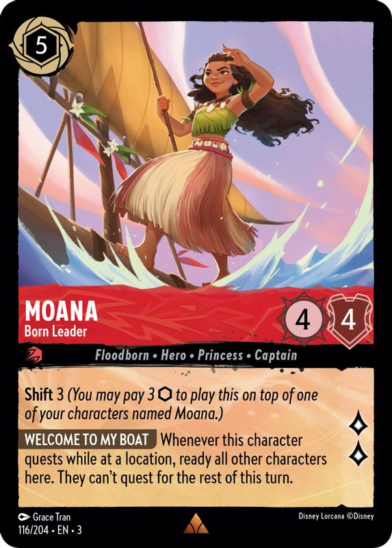 Moana - Born Leader - 116/204 - Rare