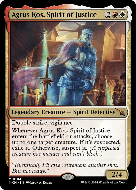 Agrus Kos, Spirit of Justice - 184 - Mythic