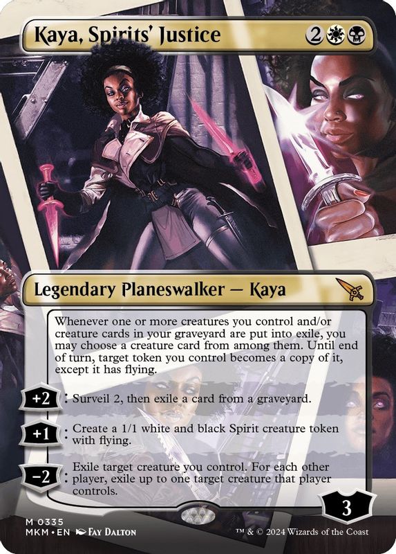 Kaya, Spirits' Justice (Borderless) - 335 - Mythic