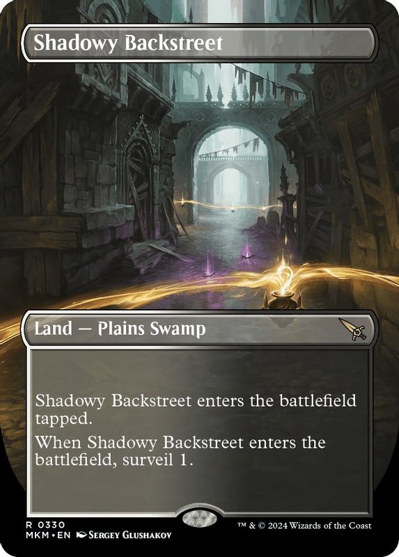 Shadowy Backstreet (Borderless) - 330 - Rare