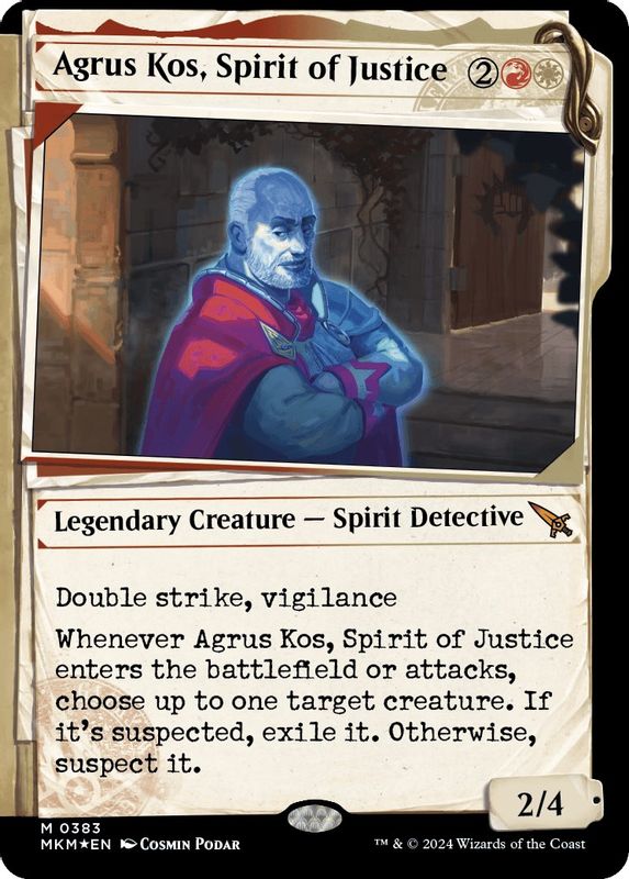 Agrus Kos, Spirit of Justice (Showcase) (Invisible Ink) - 383 - Mythic (Pre-Order)