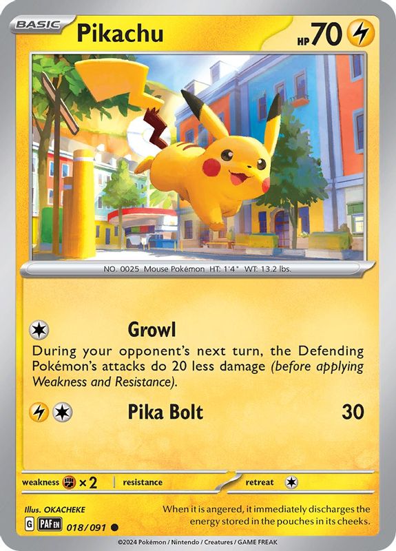 Pikachu - 018/091 - 018/091 - Common