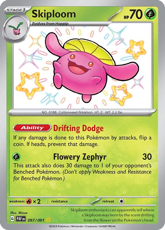 Skiploom - 097/091 - Shiny Rare