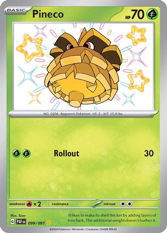 Pineco - 099/091 - 099/091 - Shiny Rare