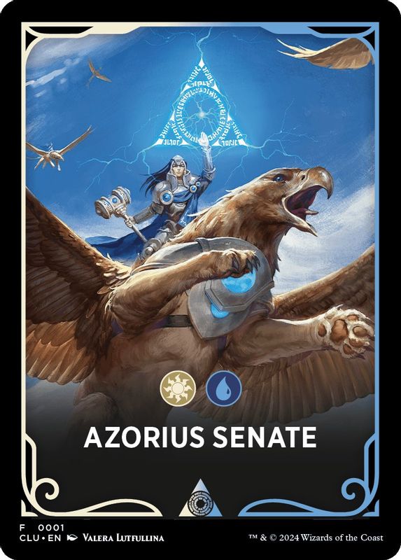 Azorius Senate Theme Card - 1 - Token