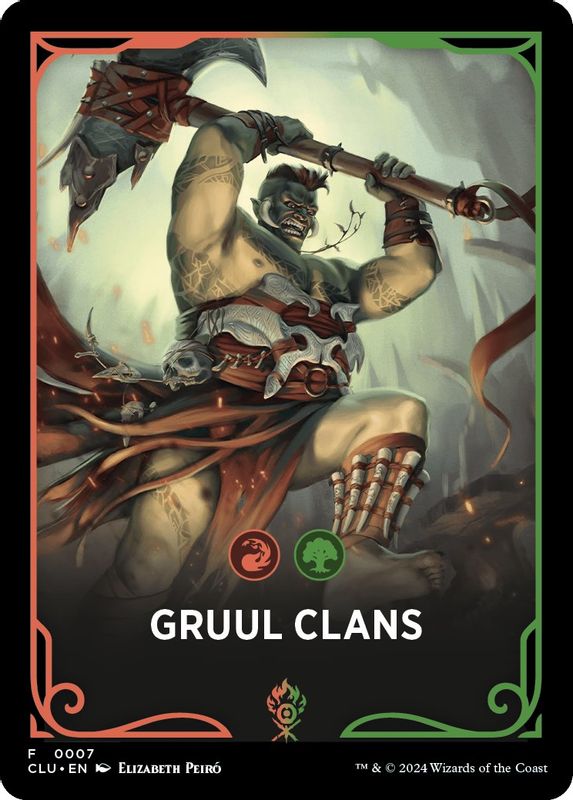 Gruul Clans Theme Card - 7 - Token