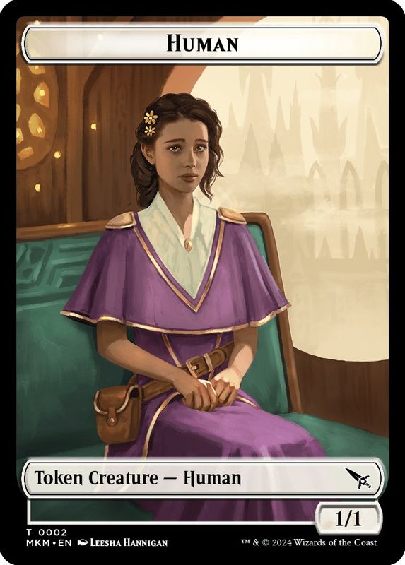 Human // Soldier Double-Sided Token - 2 // 3 - Token