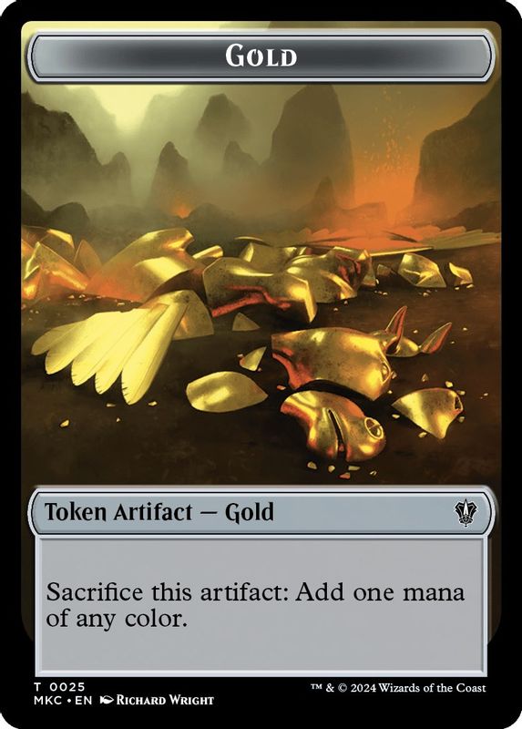 Gold // Lightning Rager Double-Sided Token - 25 // 13 - Token