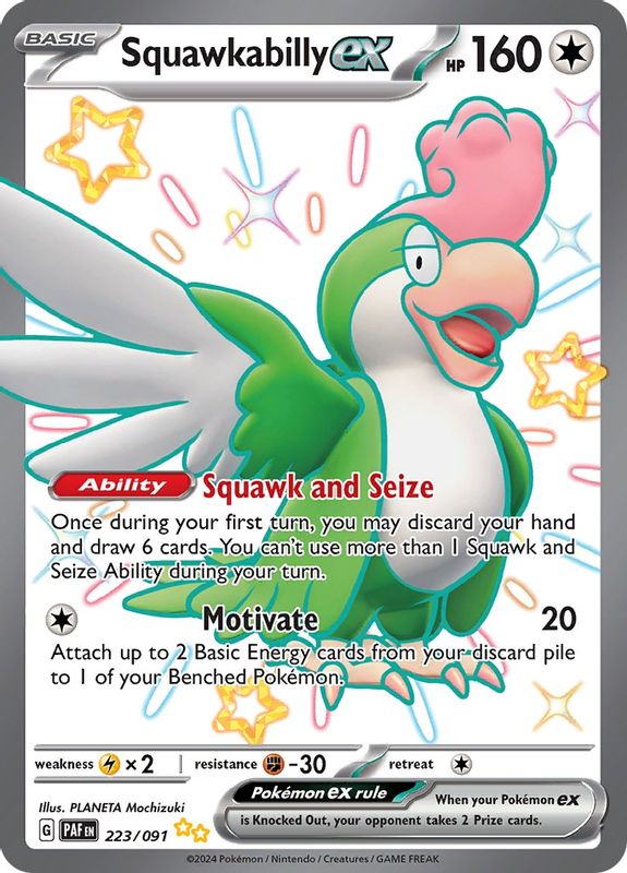 Squawkabilly ex - 223/091 - 223/091 - Shiny Ultra Rare