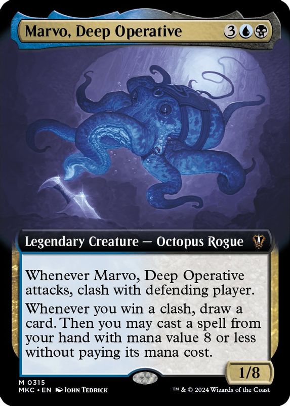 Marvo, Deep Operative (Extended Art) - 315 - Mythic