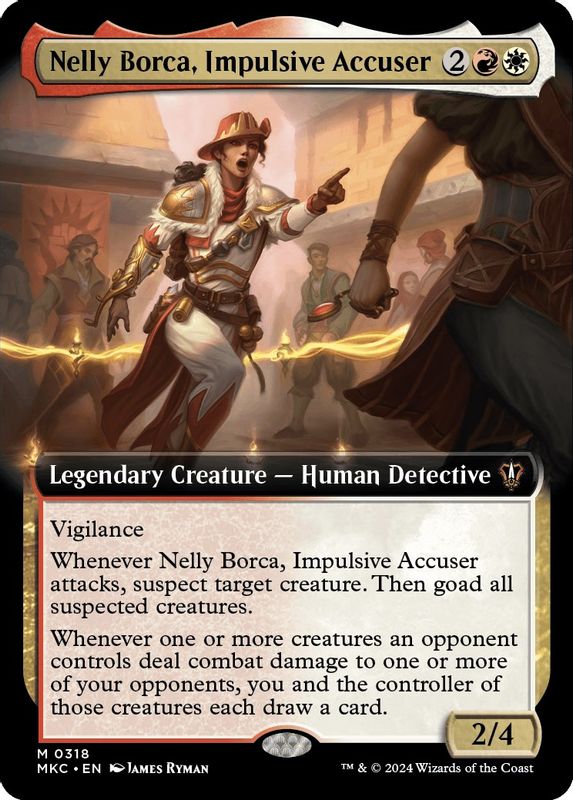 Nelly Borca, Impulsive Accuser (Extended Art) - 318 - Mythic