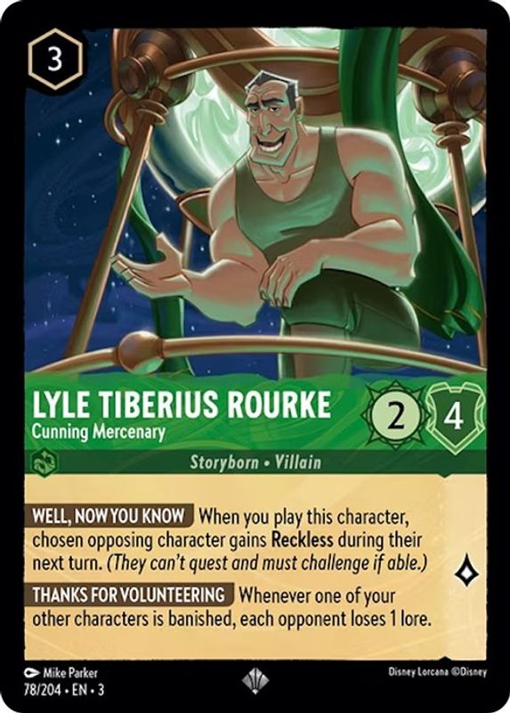 Lyle Tiberius Rourke - Cunning Mercenary - 78/204 - Super Rare