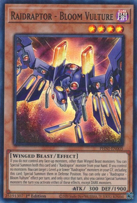 Raidraptor - Bloom Vulture - PHNI-EN005 - Super Rare