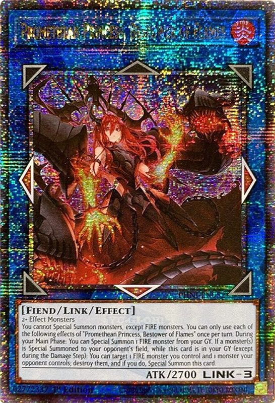 Promethean Princess, Bestower of Flames (Quarter Century Secret Rare) - PHNI-EN052 - Quarter Century Secret Rare