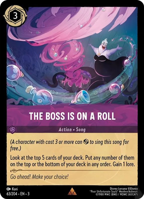 The Boss is on a Roll - 63/204 - Rare