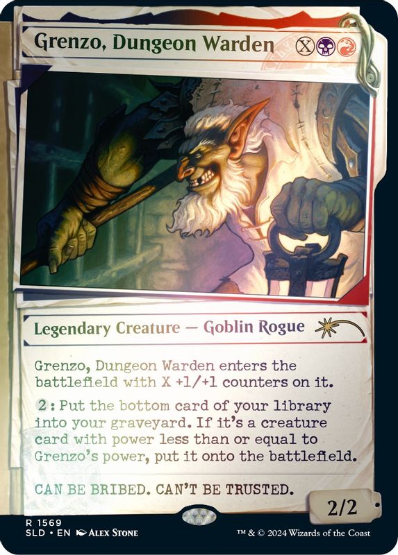 Grenzo, Dungeon Warden (Rainbow Foil) - 1569 - Rare