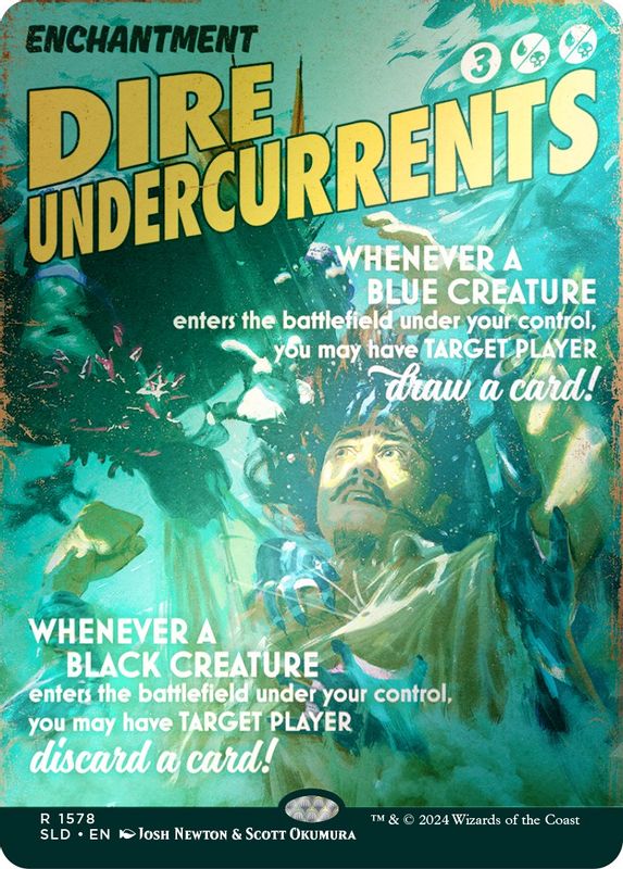 Dire Undercurrents (Rainbow Foil) - 1578 - Rare