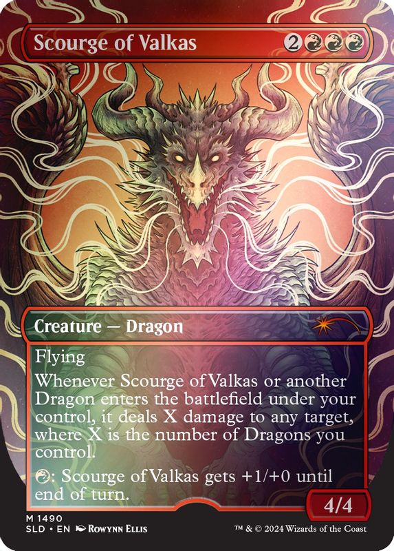 Scourge of Valkas (Rainbow Foil) - 1490 - Mythic