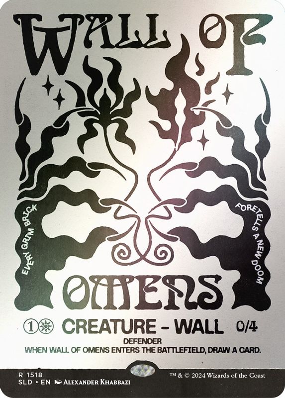 Wall of Omens (Rainbow Foil) - 1518 - Rare