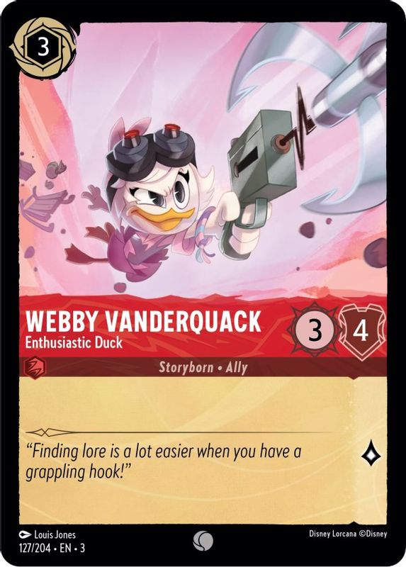 Webby Vanderquack - Enthusiastic Duck - 127/204 - Common