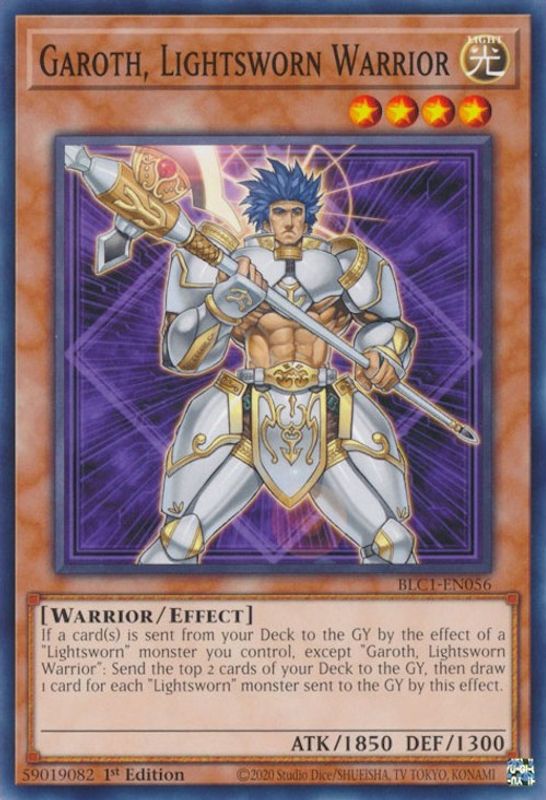 Garoth, Lightsworn Warrior - BLC1-EN056 - Common / Short Print