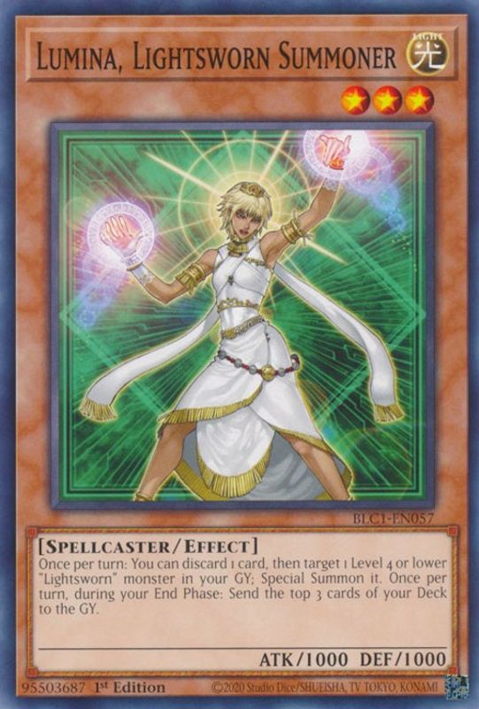 Lumina, Lightsworn Summoner - BLC1-EN057 - Common / Short Print