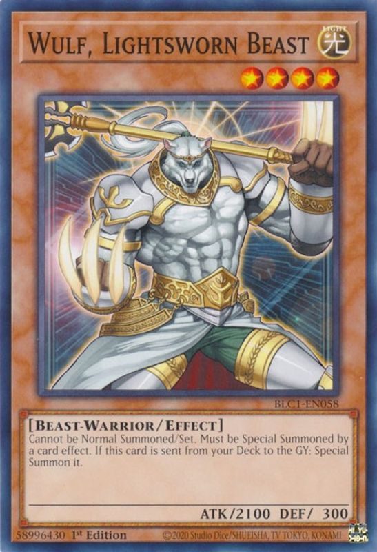 Wulf, Lightsworn Beast - BLC1-EN058 - Common / Short Print