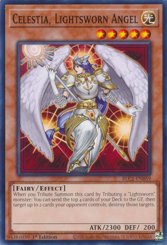 Celestia, Lightsworn Angel - BLC1-EN059 - Common / Short Print