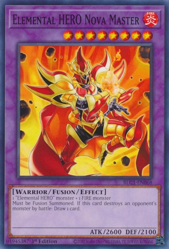 Elemental HERO Nova Master - BLC1-EN068 - Common / Short Print