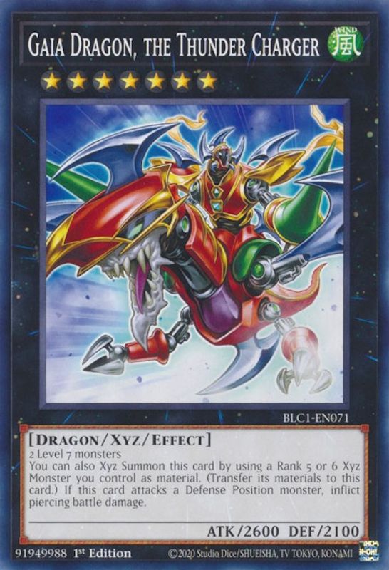 Gaia Dragon, the Thunder Charger - BLC1-EN071 - Common / Short Print