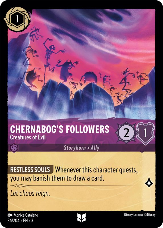 Chernabog's Followers - Creatures of Evil - 36/204 - Uncommon