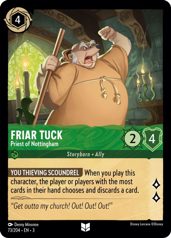 Friar Tuck - Priest of Nottingham - 73/204 - Uncommon