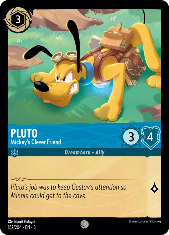 Pluto - Mickey's Clever Friend - 152/204 - Common