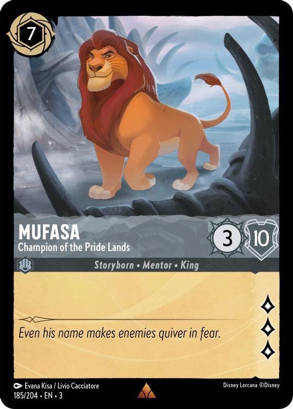 Mufasa - Champion of the Pride Lands - 185/204 - Rare