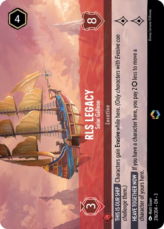 RLS Legacy - Solar Galleon (Alternate Art) - 216/204 - Enchanted