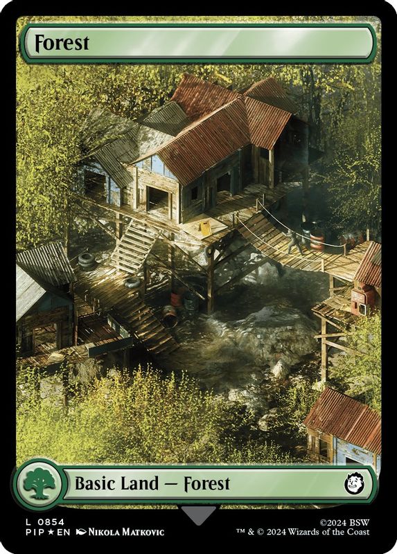 Forest (0854) (Surge Foil) - 854 - Land